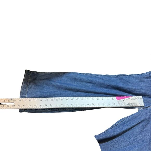 Levi's Women's‎ Long Sleeve Heritage Jumpsuit Playdate Blue Denim Size XS NWT - Picture 4 of 10